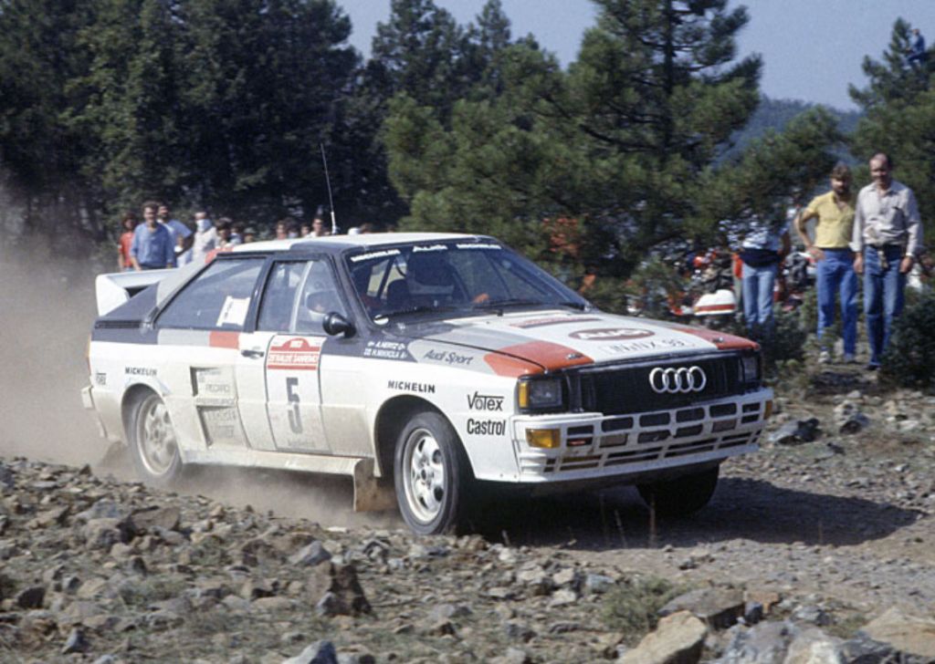 August 1983, Malboro Rally Argentina the Audi Quattro took 1st 2nd and 3rd.